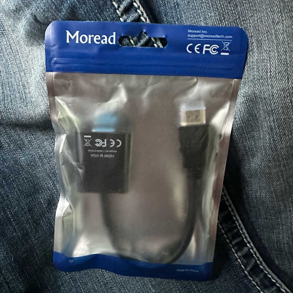 Black HDMI to VGA Adapter